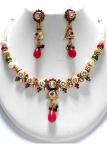 Polki Necklace Set